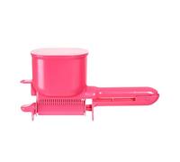 LeeQinersw Brusque applicat de couleur de cheveux, semi-automatique, outil de coloriage, pinceau de teinture de teinte, pour voyager, Rose
