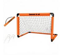 LeeQinersw But Foot avec Filet, Orange, S | Extérieur, Autoportant, Mini But Foot, pour Entraînement, Juniors