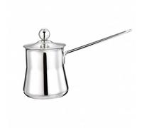 LeeQinersw Cafière En Acier Inoxydable Acier Inoxydable Polyvalent Pot à Café Turc Long Manche Finition Polie Cafière Turque pr Cuisine on, 720ML, Couvercle