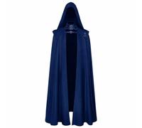 LeeQinersw Cape Cosplay Médiéval Tissu en Fil Métallique, Cape Costume, Rabats D'épaules Structurés, pr Théâtre, Soirées Déguisées, Cosplayeurs, Adultes, Bleu, M