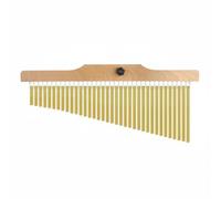 LeeQinersw Carillon Éolien Argent Barre Instrument Carillon Orchestral Percussion Chimes 36 Barres Son Clair Résonnant Matière Bois Massif Alliage d'Aluminium, Doré
