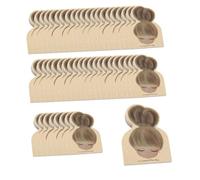 LeeQinersw Cartes d'affichage de pince à cheveux 50pcs Cartes d'emballage d' à cheveux, papier d'emballage Barrettes pour bijoux, Style C