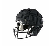 LeeQinersw Casque Bouclier Football Accessoire Protection Extérieure Surface Souple EVA Insert Silicone Fermeture Rapide Convenable à l'Entraînement Football Exercices Physiques, Noir
