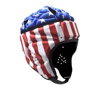 LeeQinersw Casque de Rugby Ajustable pour entraînement et sécurité, Drapeau