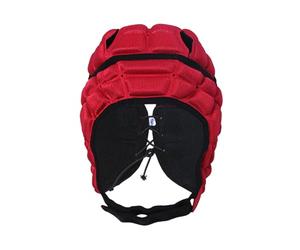 LeeQinersw Casque de Rugby pour Enfants, Protection Tête, Modèle Rembourré et Ajustable, Casque de Sport avec Drapeau