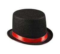 LeeQinersw Chapeau de Magicien Gothique Accessoire Tête Déguisement Soirée Matière Résistante Adapté aux Adultes Spectacles Cabaret Fêtes Mascarade