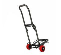 LeeQinersw Chariot à Bagages Diable Chariot Pliant Diable Pliable Robuste en Métal et Caoutchouc Poignée Télescopique Réglable 73cm à 123cm pour Confort d'Usage, 16MM, Roue PU Spéciale