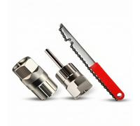 LeeQinersw monte-Cassette Vélo Outil Extracteur Pignon en Acier Carbone Outil Longue Durée Prise Antidérapante Burgundy et Chaîne de Retenue Convient à, Style to 1