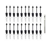 LeeQinersw Clip de Carrosserie 4x / 20x pour Voiture RC R - Accessoires de Remplacement pour Modèles 1/16, 1/12, 1/10, 1/8, 20 Pièces