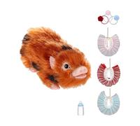 LeeQinersw Coffret de Poupée Porcelet Reborn, Jouet de Rôle, Accessoire Photo Amusant, Cadeau D'anniversaire, Mini-poupée Porcelet, Réaliste, Orange