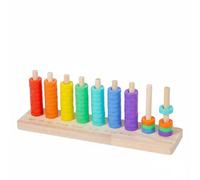 LeeQinersw Color Sorting Anneaux Empilables Jeu d'Activités Motricité Fine Développement Visuel Convient aux Enfants Crèche Maison