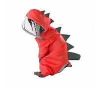 LeeQinersw Combinaison Pluie pour n Couverture Complète quadrupè, Imperméable pour n Anneau Laisse, Style Dinoure, Sorties Nocturnes, Rouge, XL