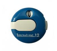 LeeQinersw Compteur de Score de Golf Compteur de Coups Manuel Marqueur de Trous Accessoire avec Clip Réarmement Rapide Bouton Central Polypropylène Adapté au, Bleu