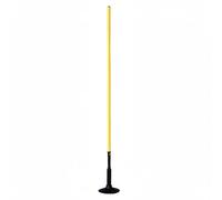 LeeQinersw Cône d'Entraînement Enfant Obstacle Jalon Cône Poteau en PVC avec Base en Caoutchouc et Piquet Légère et Portable pour Enchaînements d'Exercices Adapté aux Jeunes Débutants Terrain, Jaune
