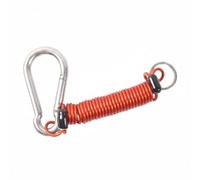 LeeQinersw Corde de Sécurité de Remorque Sangle Lien Câble Laisse Métal 304 et Revêtement PVC avec Attache à Ressort pour Prévenir Le Décrochage Accidentel, Rouge