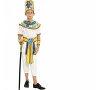 LeeQinersw Costume Enfant Pharaon Costume Roi Égypte Déguisement Historique Robe avec Cape Attachée Accessoires Complets pour Immersion Antique Polyester Doux et, Xl, Garçon Nile