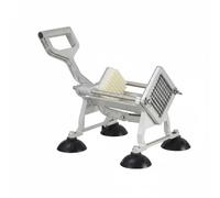 LeeQinersw Coupe Frites Commerciale Coupe Légumes Hachoir Mandoline Trancheuse en Alliage d'Aluminium Structure Horizontale Compacte Découpe Uniforme Effort, Moderne, Avec Ventouses