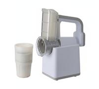 LeeQinersw Coupe Légumes Électrique Trancheuse Râpeuse Hachoir Cuisine avec pour Fines Tranches Épaisses et Julienne Moteur 40w Batterie 2000mah Corps Convient à, Blanc, Blanc Et Gris