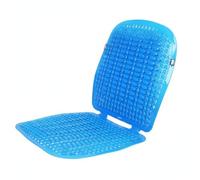 LeeQinersw Coussin de Siège Auto PVC avec Aération Tapis de Siège Coussin de Dossier Housse de Chaise Surface Granulée Massante Confort Nettoyage Facile, Array, Bleu