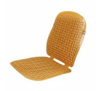 LeeQinersw Coussin de Siège Auto PVC avec Aération Tapis de Siège Coussin de Dossier Housse de Chaise Surface Granulée Massante Confort Nettoyage Facile, Array, Jaune