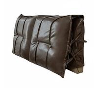 LeeQinersw Coussin de Tête de Lit Housse Protectrice Dossier Capiton Matelassé Revêtement Simili Cuir Garnissage Confortable Amovible Lavable Adapté à Lecture, 150 60 10cm, Marron Café