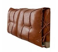 LeeQinersw Coussin de Tête de Lit Housse Protectrice Dossier Capiton Matelassé Revêtement Simili Cuir Garnissage Confortable Amovible Lavable Adapté à Lecture, 120 60 10cm, Orange