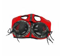 LeeQinersw Couvre-yeux Équestre Flexible Ajustement Naturel Cheval Maintien Espace Oculaire Résistance Vent et Poussière Respirabilité Adaptée Entraînement Promenade Stable Extérieur , Rouge