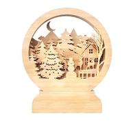 LeeQinersw Décoration de Bureau En Bois pour Sapin de Noël, Idéale pour Une Bibliothèque, Une Chambre à Coucher Ou Un Bureau