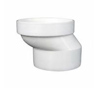 LeeQinersw Déplaceur de Toilette Raccord Décalé Bride Décentrée Adaptateur d'Évacuation Manchon de Raccordement en Pvc pour Ajustement Flexible et Évacuation