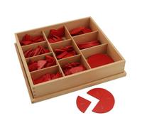 LeeQinersw Disque de Comptage Éducatif Support de Fractions Tableau Manipulatif Puzzle Pédagogique en Bois Exploration et Correspondance des Parts Adapté aux