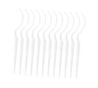 LeeQinersw Ensemble de 12 Bâtonnets pour Application de Cils, Outils D'Essai, Clair