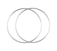 LeeQinersw Ensemble de 2 Cerceaux Métalliques pour Les Anneaux D'artisanat Suspendus pour Les Expositions de Plantes de Bricolage, Diamètre 40 Cm