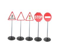 LeeQinersw Ensemble de Panneaux de Signalisation éducatifs Précoces, Cadeau D'apprentissage éducatif, Faire Semblant de Faire Des Panneaux
