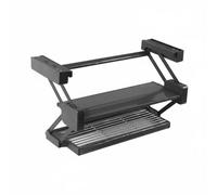 LeeQinersw Étagère de Cuisine à Rabattement Étagère Murale Support d'Armoire Range-vaisselle Rangement Suspendu avec Cadre Double Pliable en Aluminium Adapté à Under-cabinet Routine de Cuisson, 900