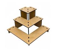 LeeQinersw Étagère de Présentation Modulable en Bois Support pour Cosmétiques et Objets Décoratifs Trois Étages Pratiques Convient pour Exposition Bureau Pièce , style to 1
