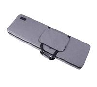 LeeQinersw Étui Guitare Électrique Étui Rigide Boîtier Housse Coffret avec Coque Mousse Intérieur Doux Sangles de Fixation Poignée Solide Toile Robuste Fermeture