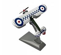 LeeQinersw Figurine Avion Maquette Avion Modèle Die-cast Réplique Historique Alliage avec Socle Détails Fidèles Hélice et Haubans Convient aux Cadeaux Collection, Bristol Bulldog