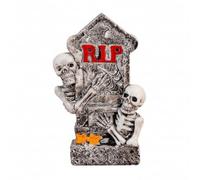 LeeQinersw Figurine d'halloween Tombe Funéraire Statuette Décor Table Résine Texture Minérale Lettrage Repose en Paix Aspect Vieilli Effet Réaliste Adaptée au, Style to 2