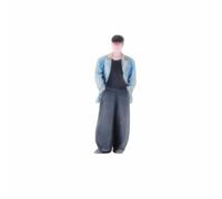 LeeQinersw Figurine Miniature Homme 1 64 Figurine Résine Personnage Diorama Modèle Maquette Posture Debout Mains dans Les Poches Allure Réaliste Intégration