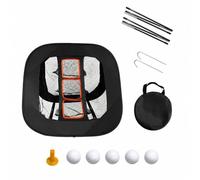 LeeQinersw Fil d'Entraînement Golf Portable Structure Renforcée en Polyester Cible Triplée pour Perfectionner à la