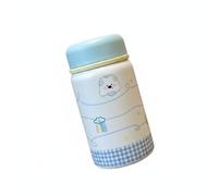 LeeQinersw Gourde Isotherme Bouteille Thermique Tasse Flasque Mini Bouteille de Poche Boisson Chaude et Froide Préservée 6 à 12 Heures Structure Inox Alimentaire, Bleu, Chien Bleu