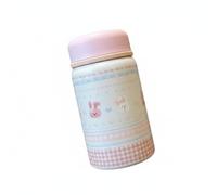 LeeQinersw Gourde Isotherme Bouteille Thermique Tasse Flasque Mini Bouteille de Poche Boisson Chaude et Froide Préservée 6 à 12 Heures Structure Inox Alimentaire, Rose, Lapin Rose