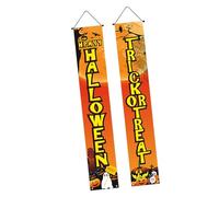 LeeQinersw Halloween Couplets Accessoires Décoratifs pour Portes et Murs en Tissu Polyester pour Fêtes et Carnavals Convient pour Décoration Intérieure et Extér, Style D