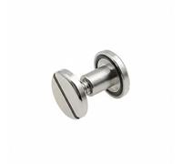 LeeQinersw Harness Screw Vis pour Backplate Vis de Harnais de Plongée Vis d'Assemblage Laiton Nickelé Résistance à l'usure Joint Torique Antichoc, Argent