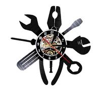 LeeQinersw Horloge Décorative Suspendue avec Lumières LED, Antique Créatif de 30 Cm (12 Pouces), Silencieuse.