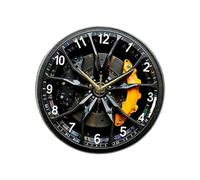 LeeQinersw Horloge Murale en Forme de Pneu de Voiture, Décoration Murale Moderne, Mouvement Quartz Silencieux, Horloge Silencieuse pour Salon, Chambre d'Enfant, Chambre à Coucher - Design, 25cm