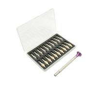 LeeQinersw Industriel Ensemble d'Outillage Têtes de Goupillage Embouts Filetés Accessoires de Machine Acrylique et Repères de Taille Coffret de Rangement Adapté