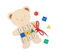 LeeQinersw Jeu de Laçage, Jouet D'éveil pour La Petite Enfance, Jeu éducatif D'association de Boutons