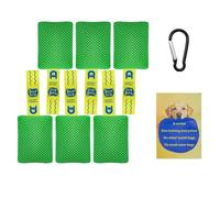 LeeQinersw Jouet Interaction Chien à Senteur Set de Détection Comprenant Pochette Rembourrée Fenouil Structure Résistante Solution pour Canaliser Comportements, Vert