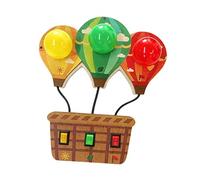 LeeQinersw Kids Button Light Toy Accessoire Pièce Planche Occupée Sensorielle Matériau En Bois Commutateur Lumineux Jouet Éducatif Adapté à L'Éveil Intérieur, Ballon